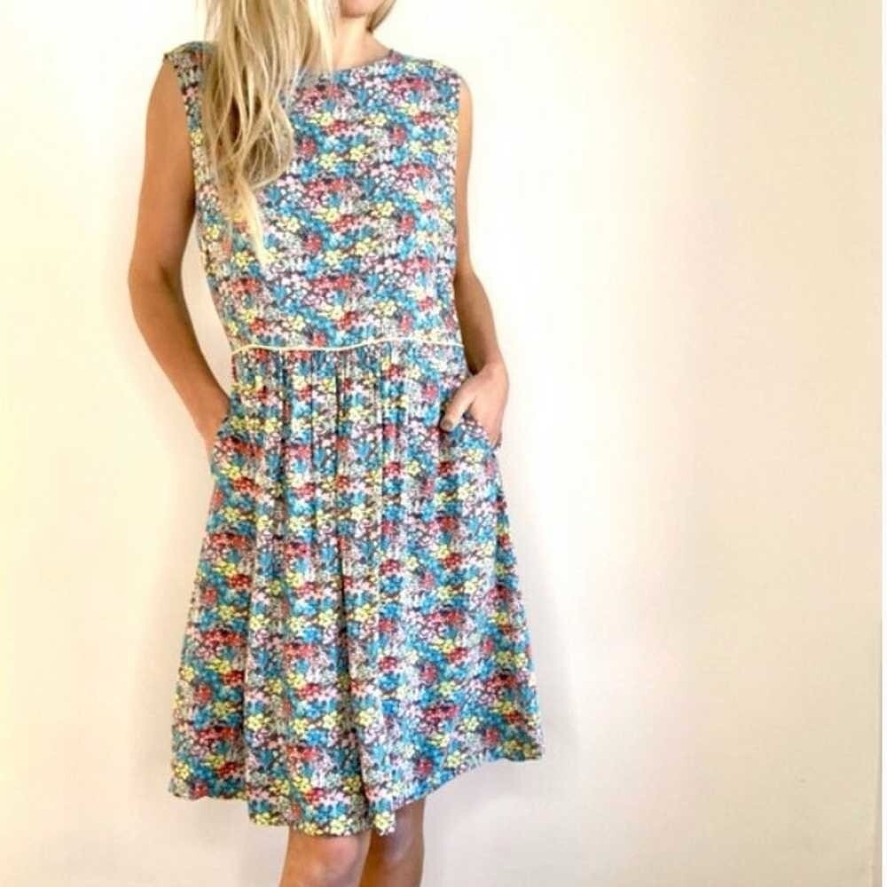 Matilda Jane Women's Hello Lovely Sleeveless Lined Pockets Floral. Size 12